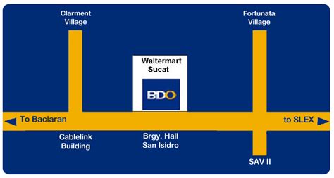 bdo waltermart sucat|Banco de Oro Branches in Parañaque City.
